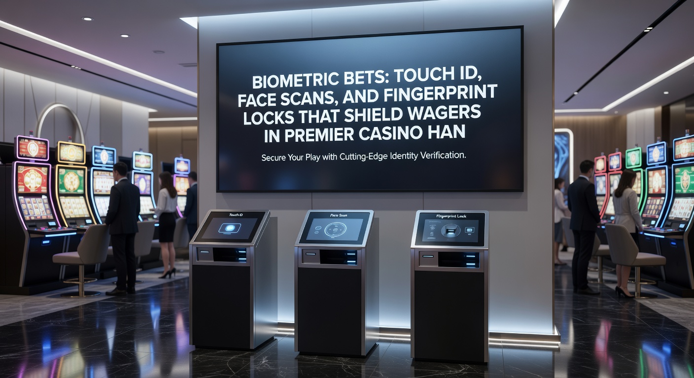 Close-up of face recognition unlocking a mobile casino wager screen with glowing security icons