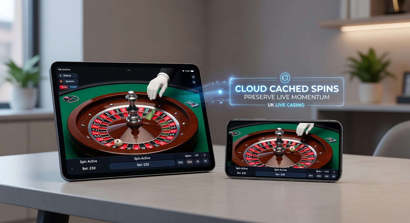 Close-up view of synchronized live casino interface displayed simultaneously on a tablet and smartphone