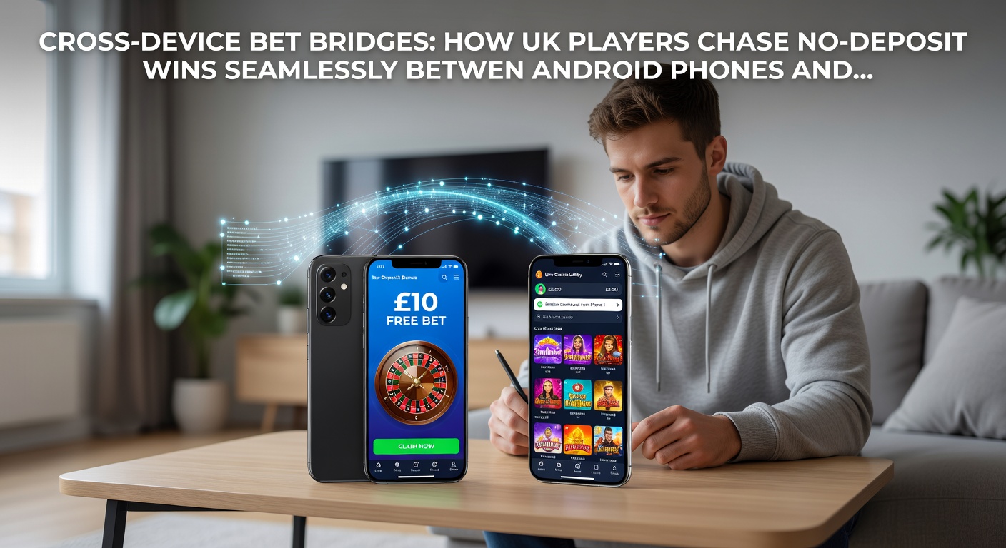 Close-up of Android and iOS screens side-by-side displaying identical no-deposit bonus balances and game progress