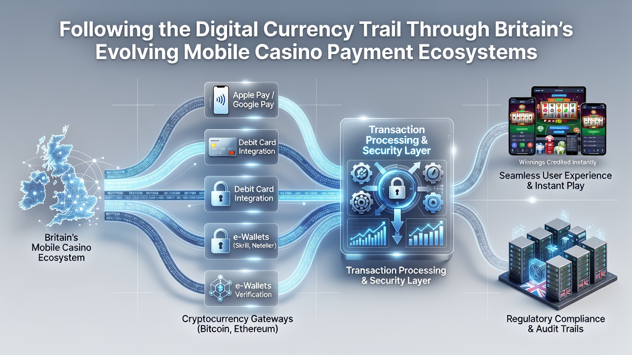 Analysts reviewing blockchain transaction trails linked to UK mobile casino payments