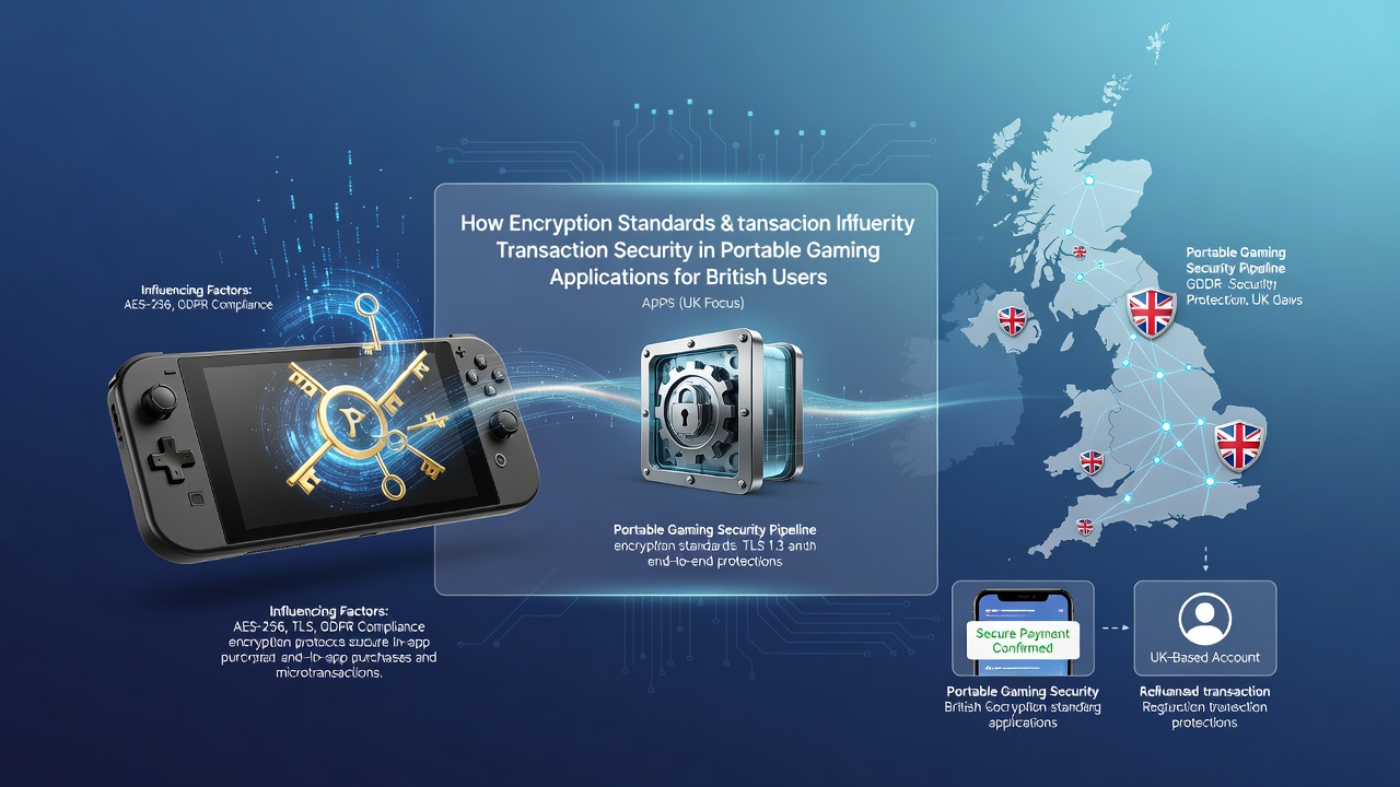 Diagram showing TLS handshake and AES encryption protecting payment data between UK mobile apps and servers