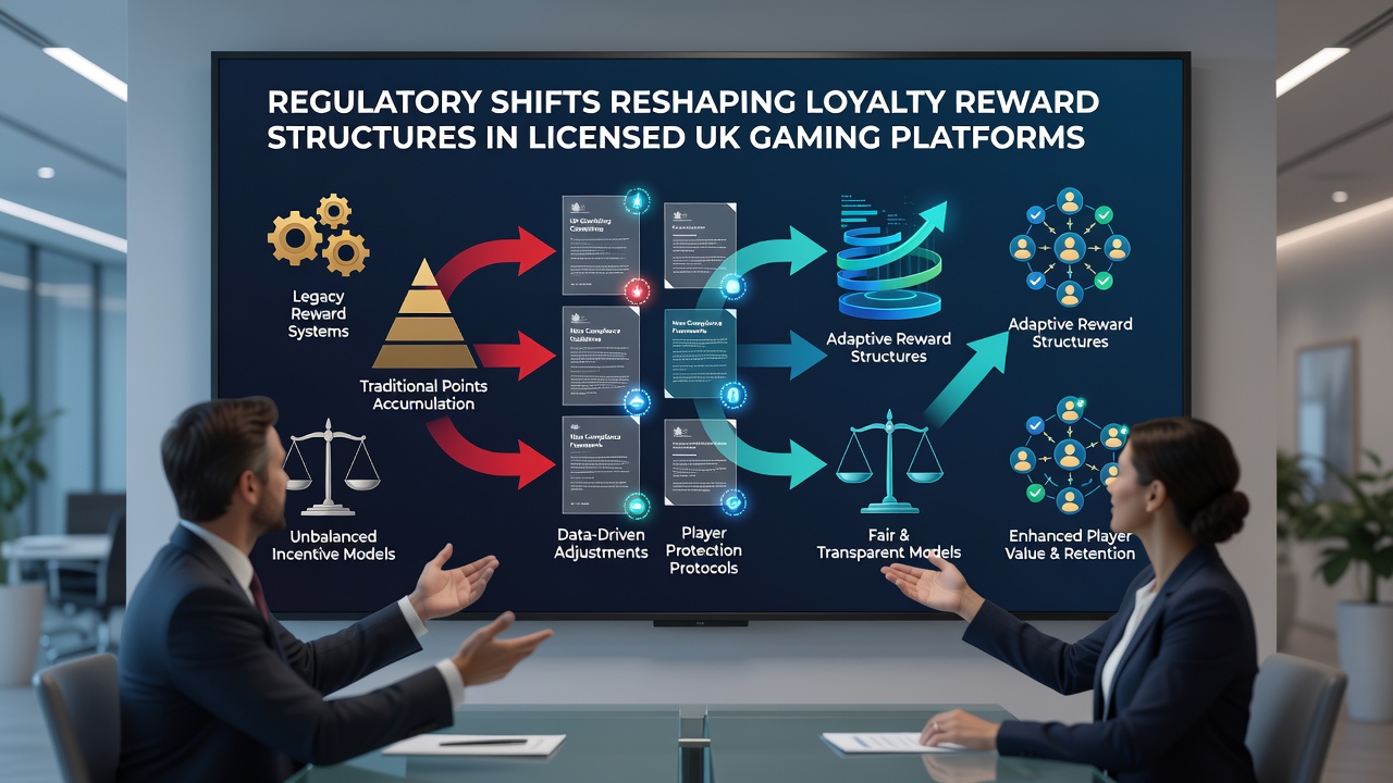 Illustration of updated loyalty reward frameworks on licensed UK gaming platforms