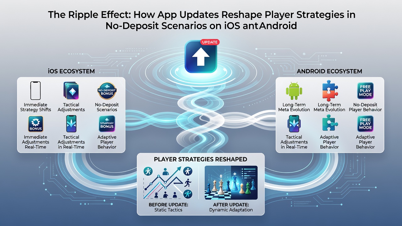 Player adjusting strategies on tablet and smartphone after a casino app update