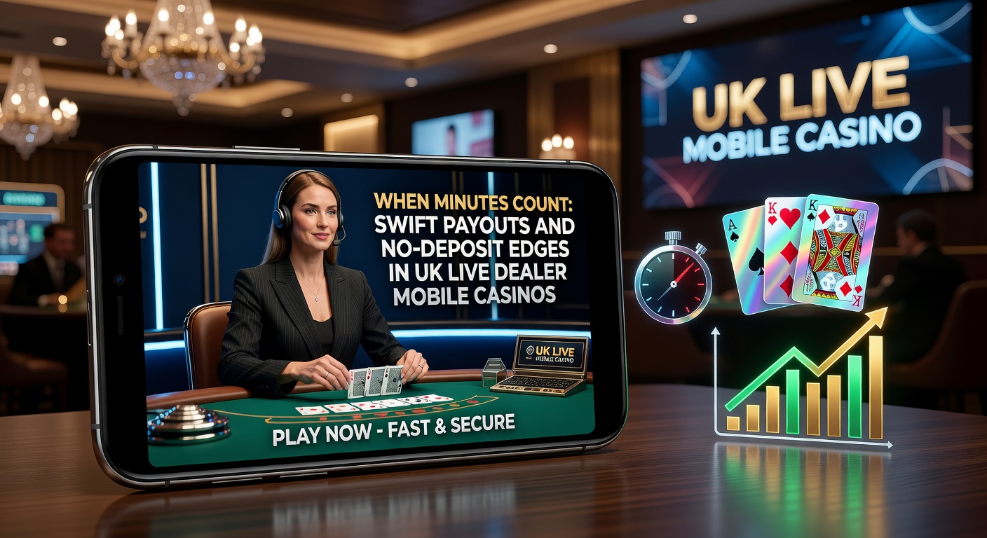 Smartphone displaying a live dealer blackjack table with instant payout notification on screen, highlighting speed and mobile convenience in UK casinos